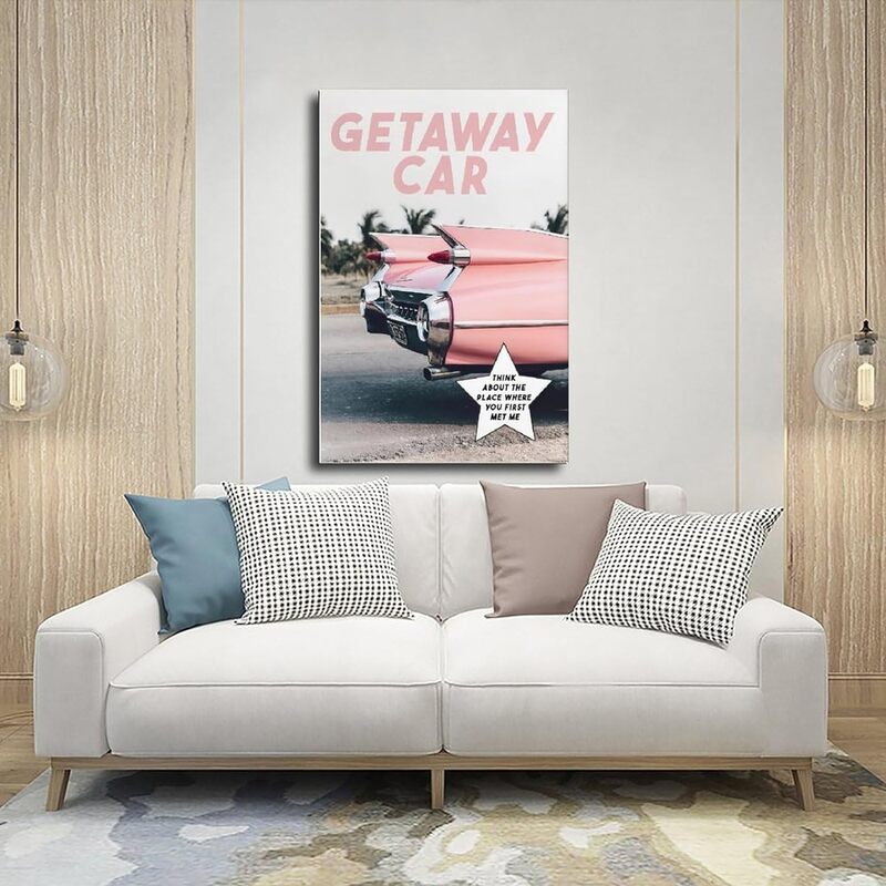 Tubalu Vintage Taylor Poster Getaway Car Album Cover Posters, Multicolour