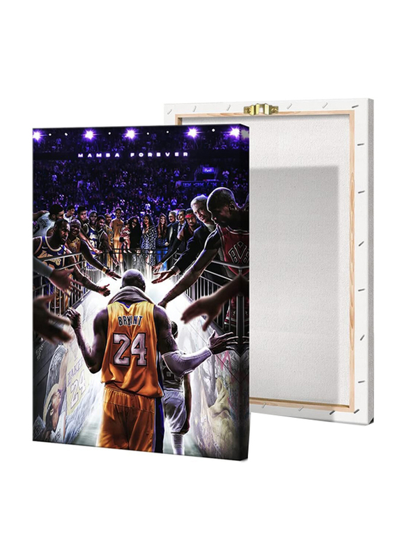 OPIC Kobe Legendary Basketball Player Fabric Art Poster with Fabric Design Gigi, Sports & Oil Star Inspirational Posters Wall Decor for Bedroom, Office & University Housing, Multicolour