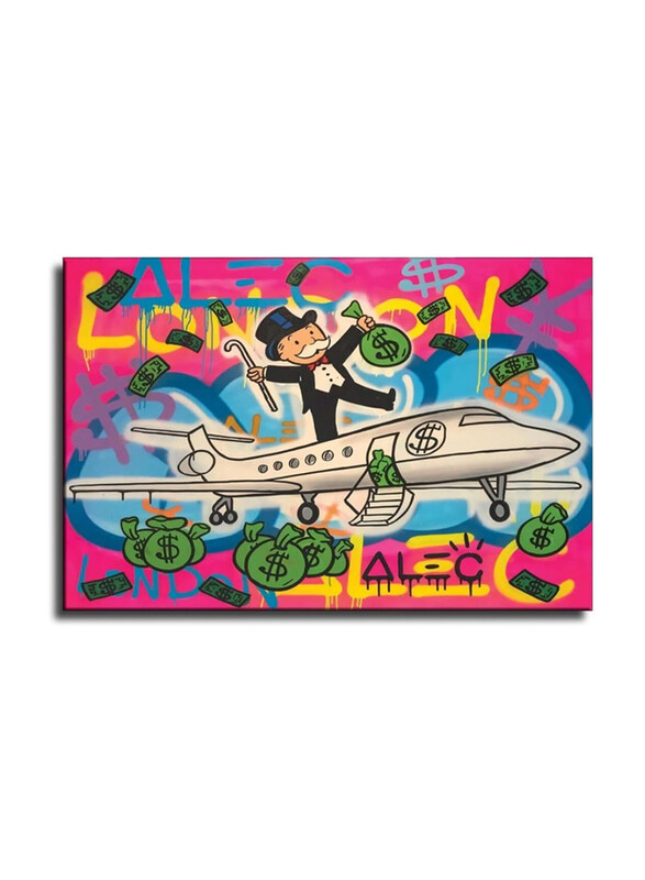 

CJQ Alec-Monopolys Aircraft Canvas Poster, Multicolour