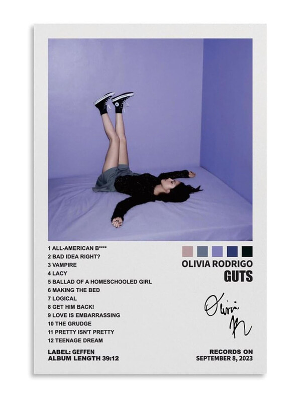 

Doopz Olivia Rodrigo Guts Album Covers Poster, Multicolour