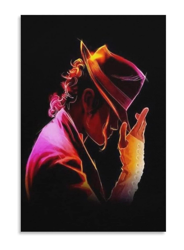 Bgn Michael Jackson Purple Loves Decorative Painting Canvas Posters, Multicolour