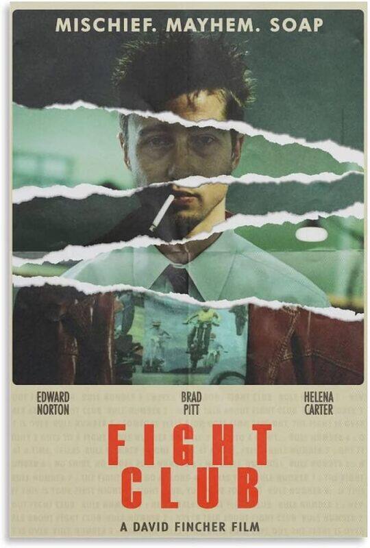 

Jokimal Movie Poster Fight Club Art Print Wall Poster, Multicolour