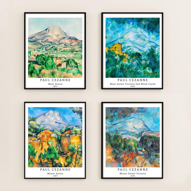 Berkin Arts Wall Art Unframed Prints Giclee Art Paper, 11 x 14 inch, 4 Pieces, Multicolour