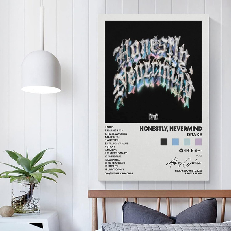 Astrl Drake Honestly Nevermind Album Cover Canvas Posters, Multicolour