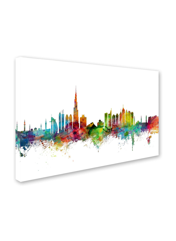 Trademark Fine Art Dubai Skyline by Michael Tompsett Canvas Wall Art, Multicolour