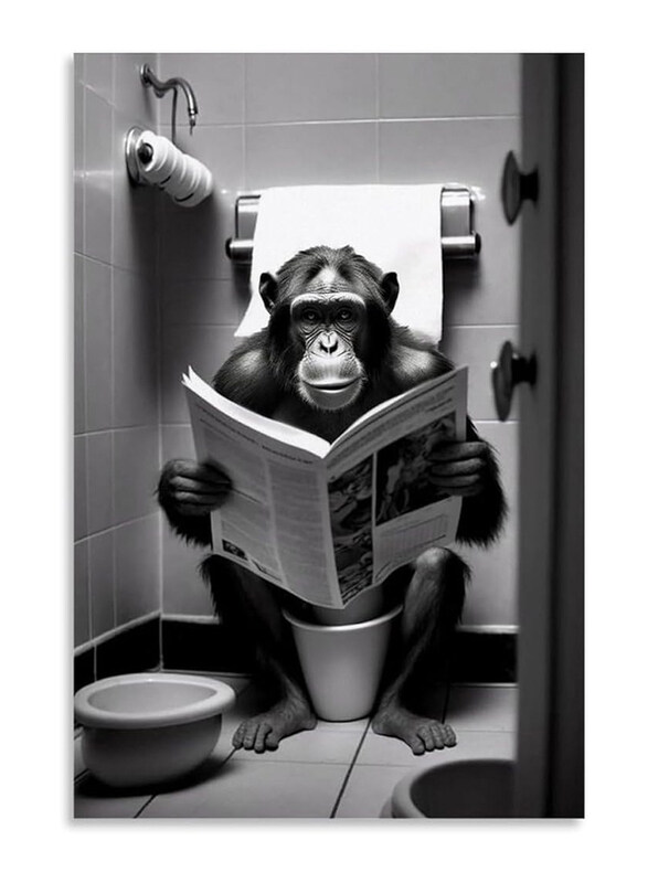 

Gynaver Funny Graffiti Gorilla Canvas Posters, Multicolour