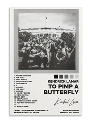 Ltsrll Kendrick Lamar Music Poster Album Poster, 12 x 18Inch, White/Black