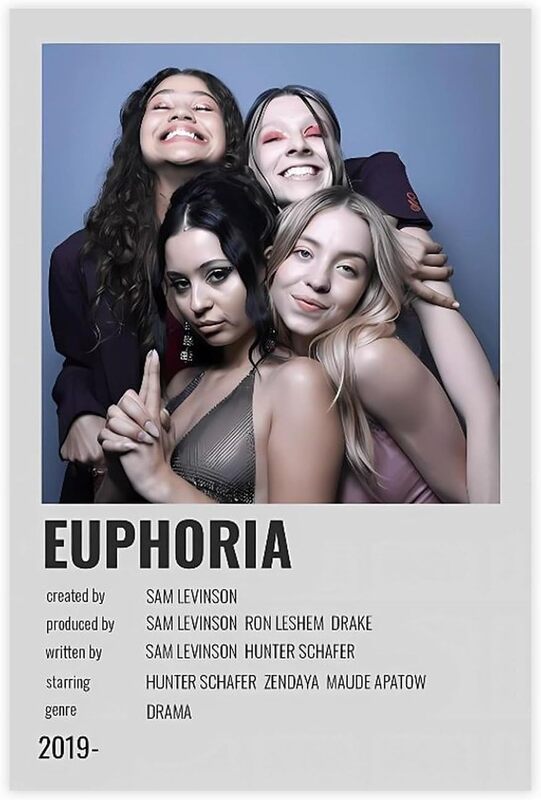 Euphoria TV Drama 1 Canvas Poster Wall Art Decor Print Picture Paintings, 12 x 18 inch, Multicolour