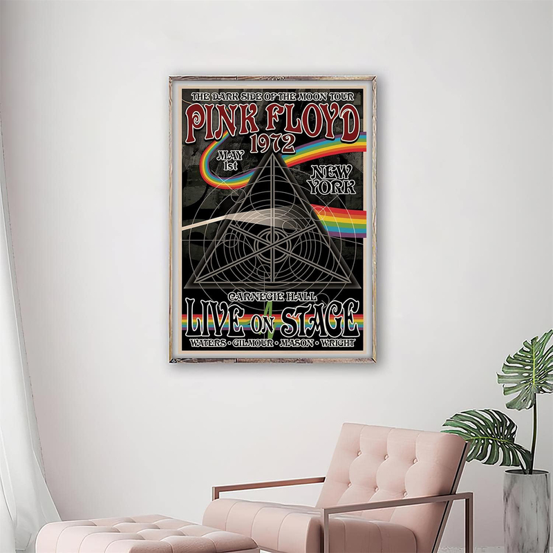 Motlwat Aesthetics Room HD Print Pink Floyd Music Album Poster, 12 x 18-inch, Multicolour