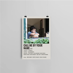 WERUTO Call Me By Your Name Timothee Chalamet Merch Canvas Poster, Multicolour
