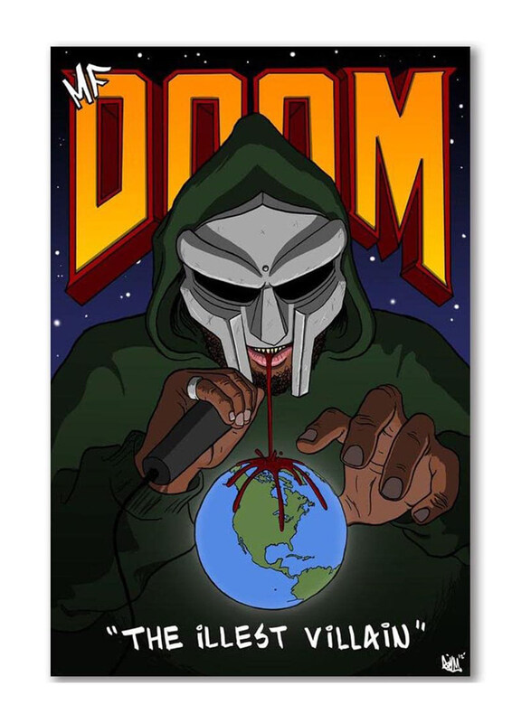 

Mf Doom Poster Home Decor Rapper Posters Hd Canvas Music Wall Art, Multicolour