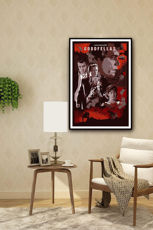 Ukeclvd Goodfellas Movie Poster Family Decorative Painting Wall Art Canvas, Multicolour