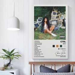 Astral Sza Ctrl Album Cover Canvas Aesthetic Gift Posters without Frame, Multicolour