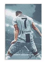 NITDODI Soccer Star Cristiano Ronaldo Canvas Poster for Football Fans, 12 x 18 inch, Multicolour