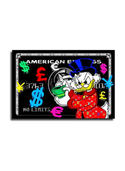 Brr Graffiti Monopolys Scrooge American Express Money Canvas Art Poster, Multicolour