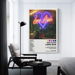 Daxxin Don Toliver Love Sick Canvas Wall Decorative Art Poster, 12 x 18-inch, Multicolour