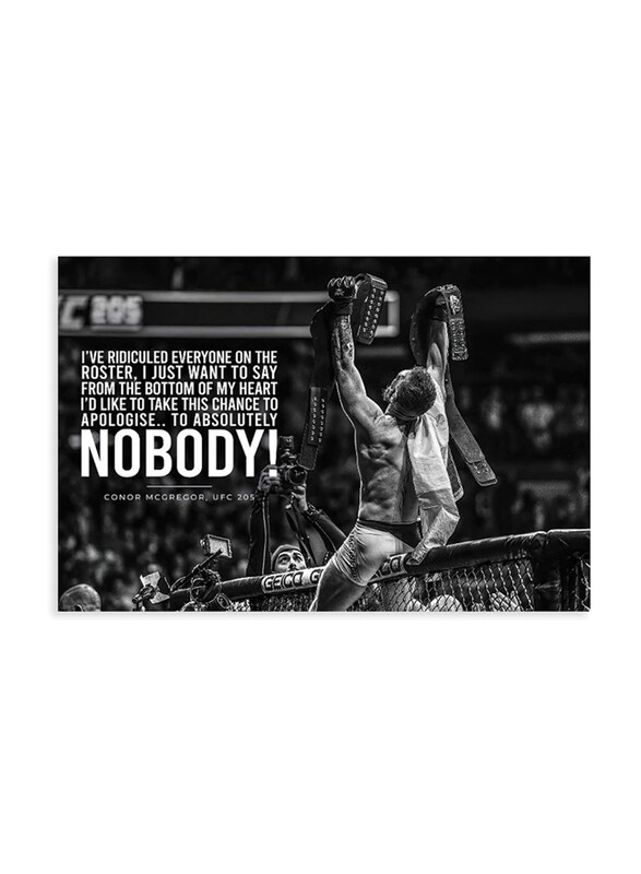 

Cromma CM Poster Print Signed Fight Posters, 12 x 18 inch, Black/White