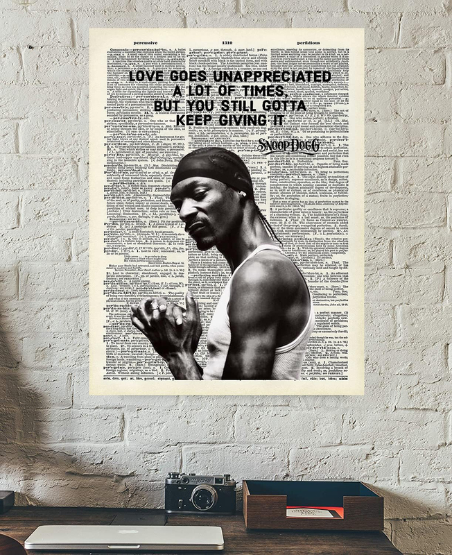 Art Canvas Rapper Poster, 12 x 16-inch, Multicolour