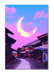 Tiantiandedianpu Japan Art Posters Tokyo City Posters, Pink/Blue