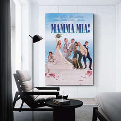 NJYXART Mamma Mia Vintage Movie Decorative Painting Canvas Poster, Multicolour