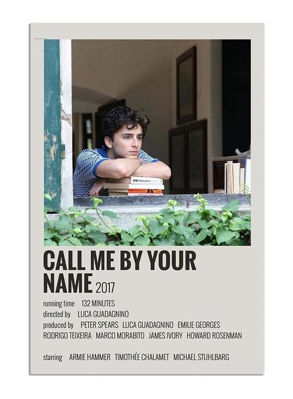 

WERUTO Call Me By Your Name Timothee Chalamet Merch Canvas Poster, Multicolour