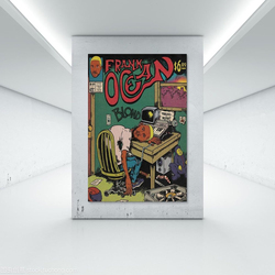 Momoo Frank Ocean Blonde Music Album Comic Poster, 12 x 18-inch, Multicolour