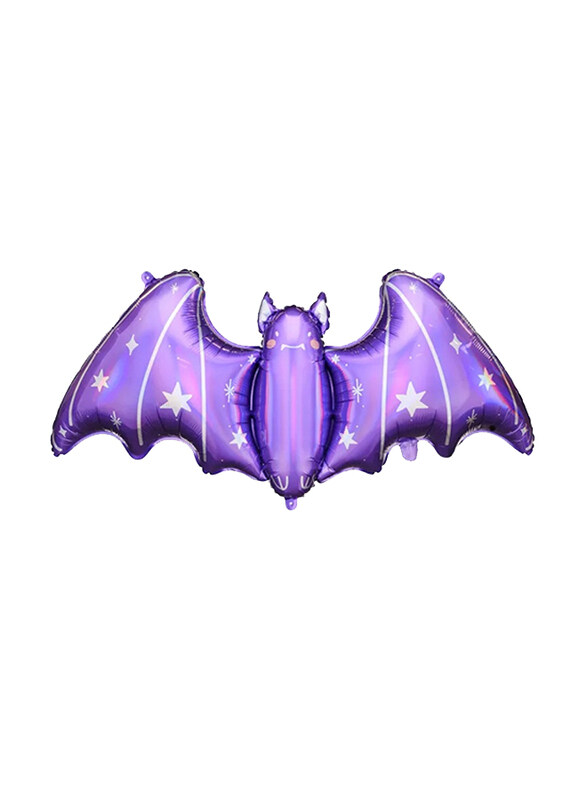 

PartyDeco Bat Foil Balloon, 119, 5 x 51cm, Purple