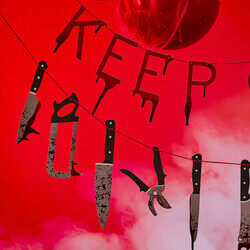 Bunting - Keep Out Blood Drip