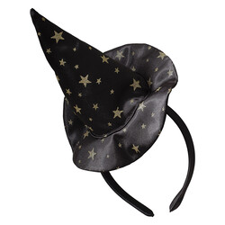 Witch Black & Gold Star Headband