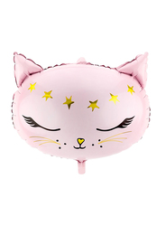 Cat Foil Balloon, 48 x 36cm, Light Pink