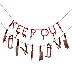 Bunting - Keep Out Blood Drip