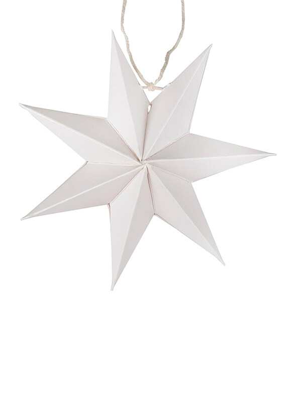 

Ginger Ray 5 Pieces 7 Pointed Stars Tree Decoration, White