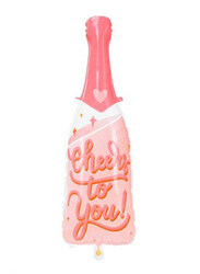 Botle Foil Balloons, 38 x 97cm, Pink