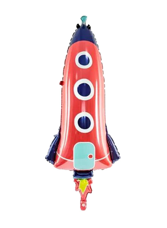 

Generic Rocket Foil Balloon, 44 x 115cm, Red/Blue