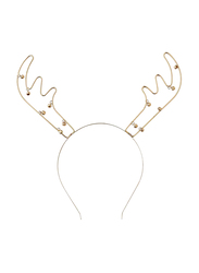 Antler with Bells Wire Headbands, Gold