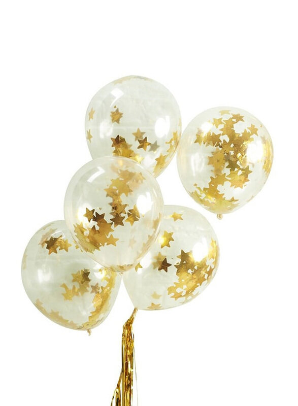 

Generic Confetti Star Balloon, Gold