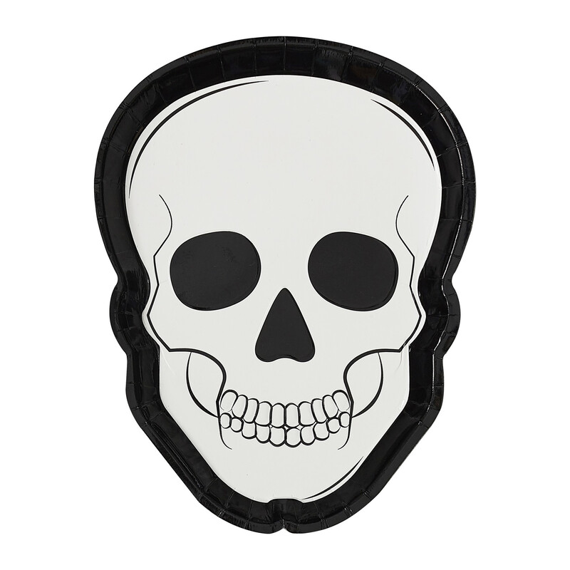 Fright Night - Plate - Skull - Foiled and Embossed