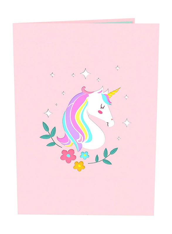 Unicorn Pop Up Birthday Greeting Card