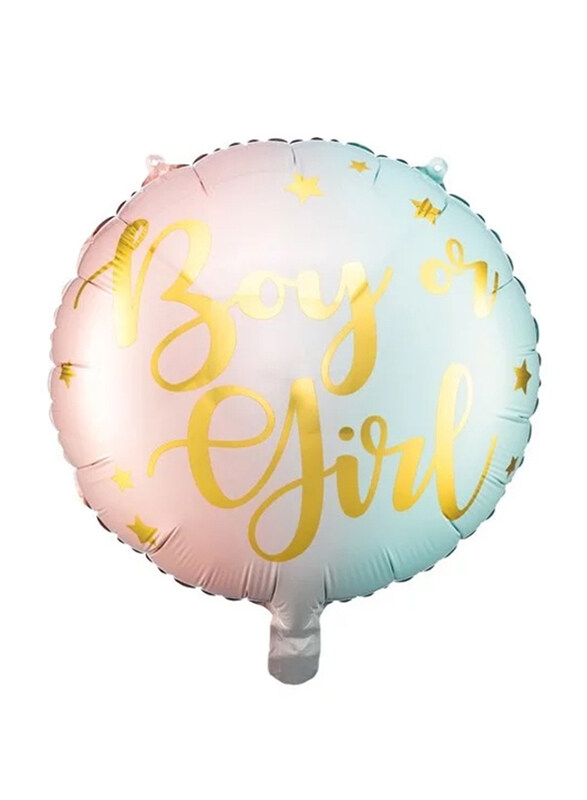 

Generic Boy Or Girl Foil Balloon, 35cm, Multicolour