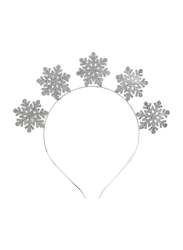 Snowflake Metal Headband, Silver
