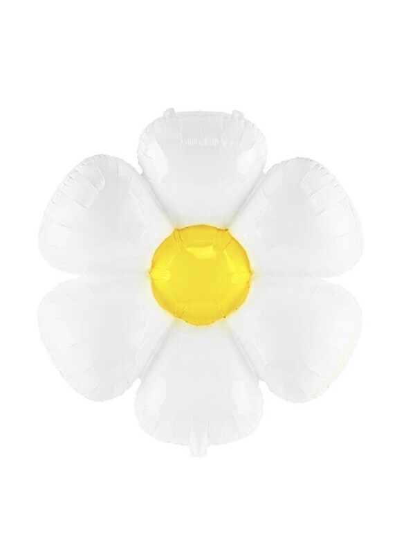 

Generic Daisy Foil Balloon, 97 x 103cm, Yellow/White