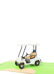 Poplife Golf Car Pop Up Card, Multicolour