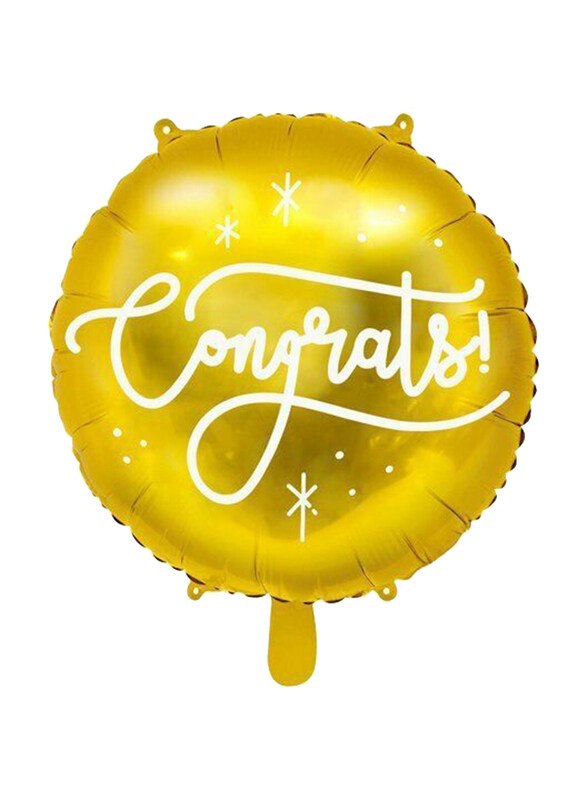 

Generic Congrats! Foil Balloon, 35cm, Gold