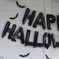 Happy Halloween Bunting  with Webs