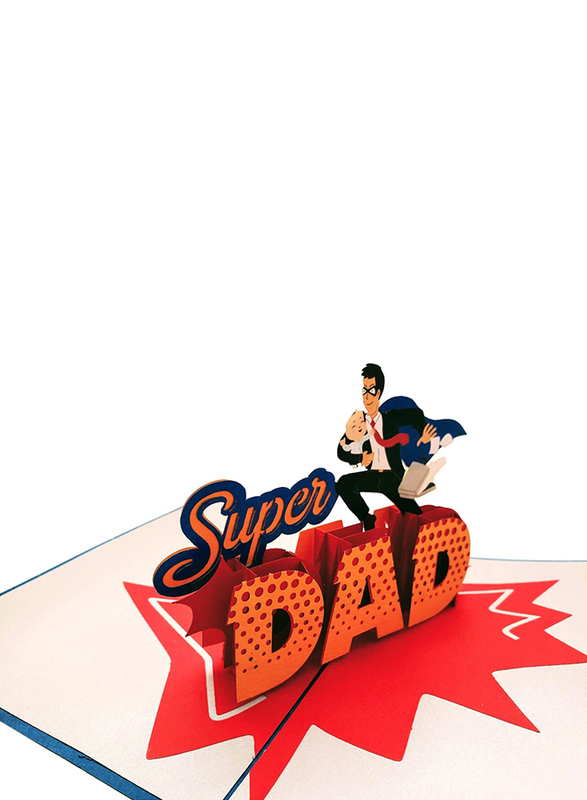 Super Dad Pop Up Birthday Greeting Card