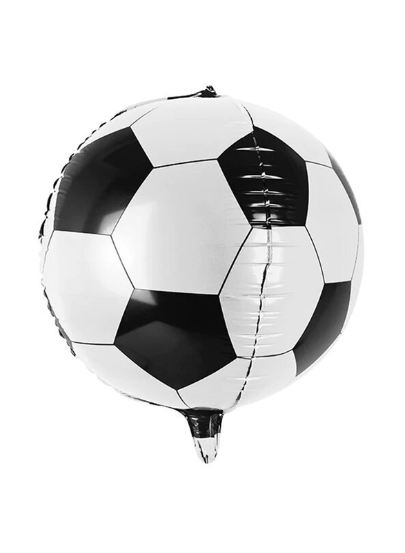 Soccer Ball Foil Balloon, 40cm, White/Black