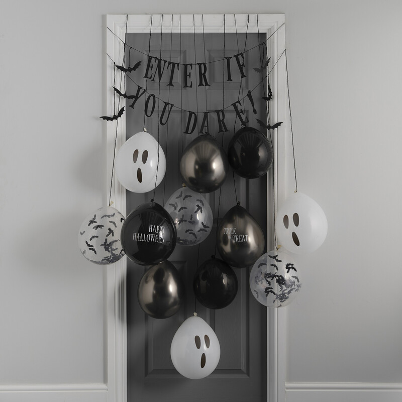 Balloon Door Kit - Enter If you Dare Bunting with Balloons
