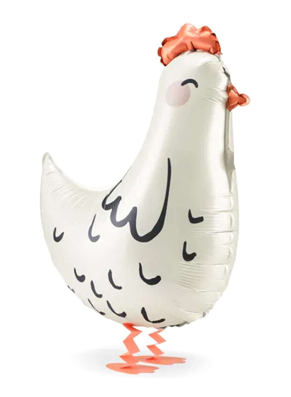 

PartyDeco Hen Foil Balloon, 48 x 60cm, White