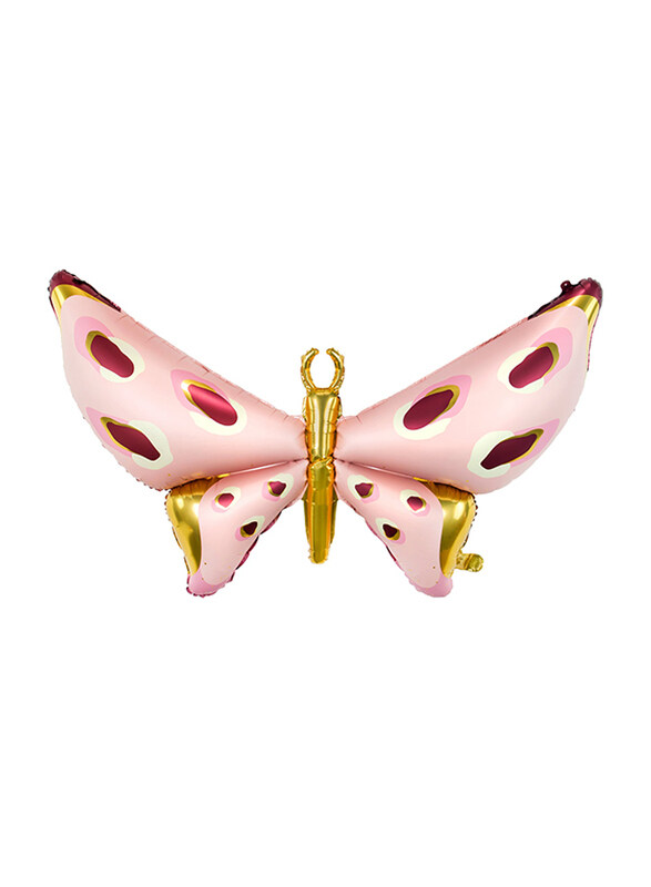 

PartyDeco Butterfly Foil Balloon, 120 x 87cm, Pink