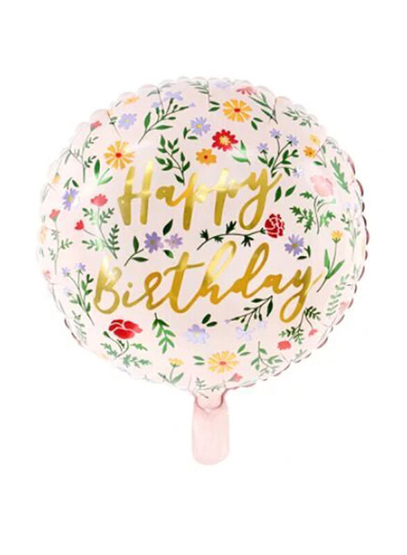

Generic Happy Birthday Foil Balloon, 45cm, Light Pink